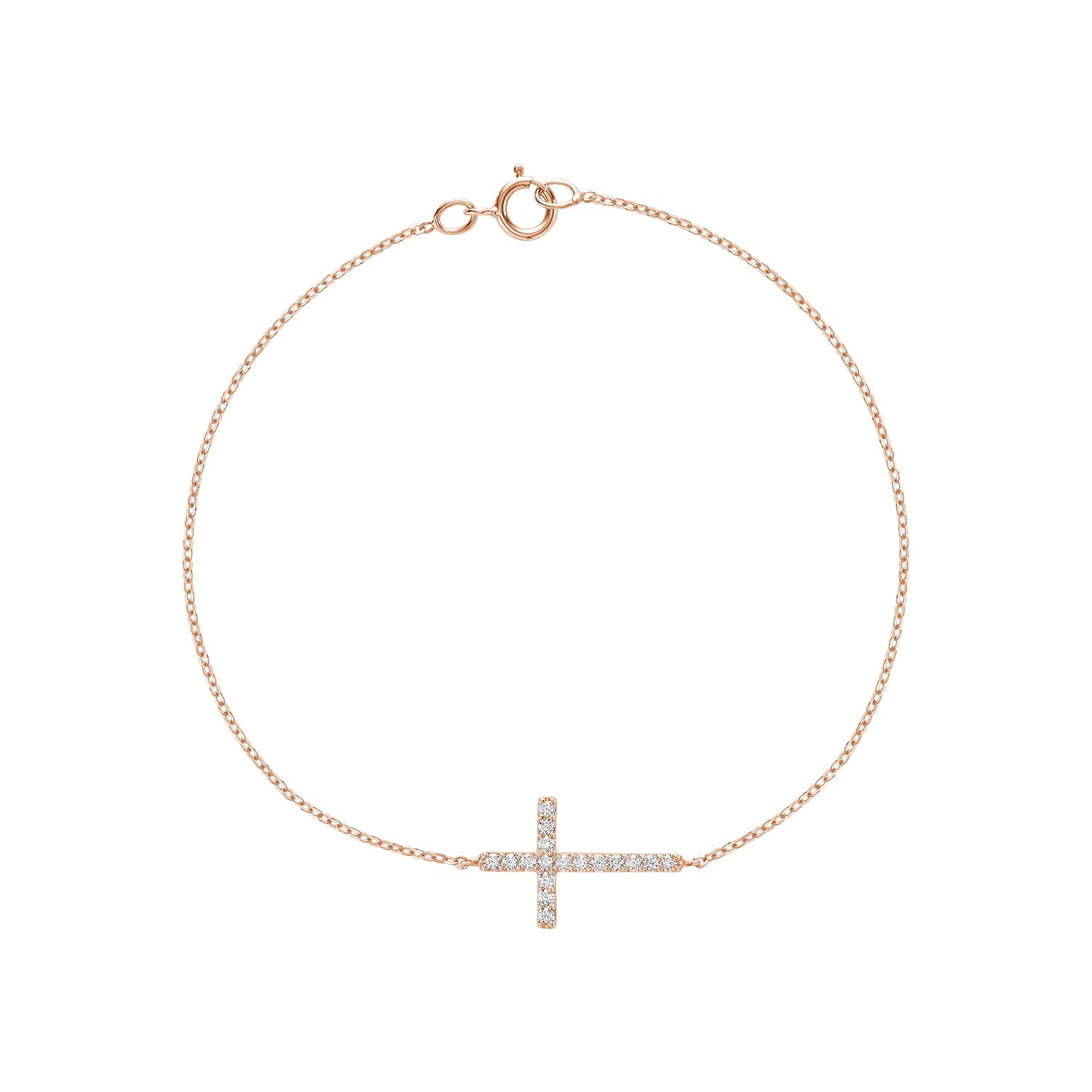 Religious Cross Diamond Bracelet - RNB Jewellery