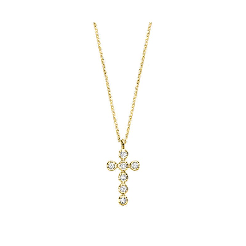 Religious Cross Diamond Necklace - RNB Jewellery