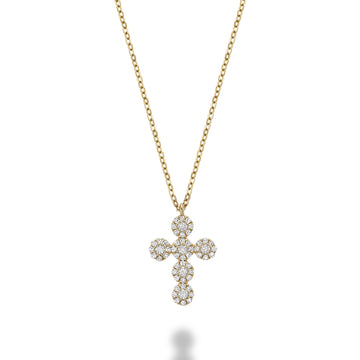 Religious Cross Halo Diamond Pendant - RNB Jewellery