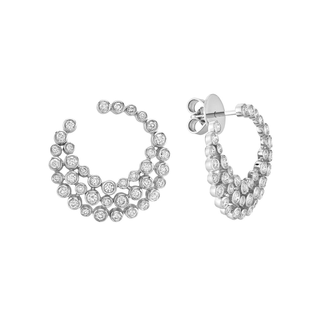 River Diamond Stud Earrings - RNB Jewellery