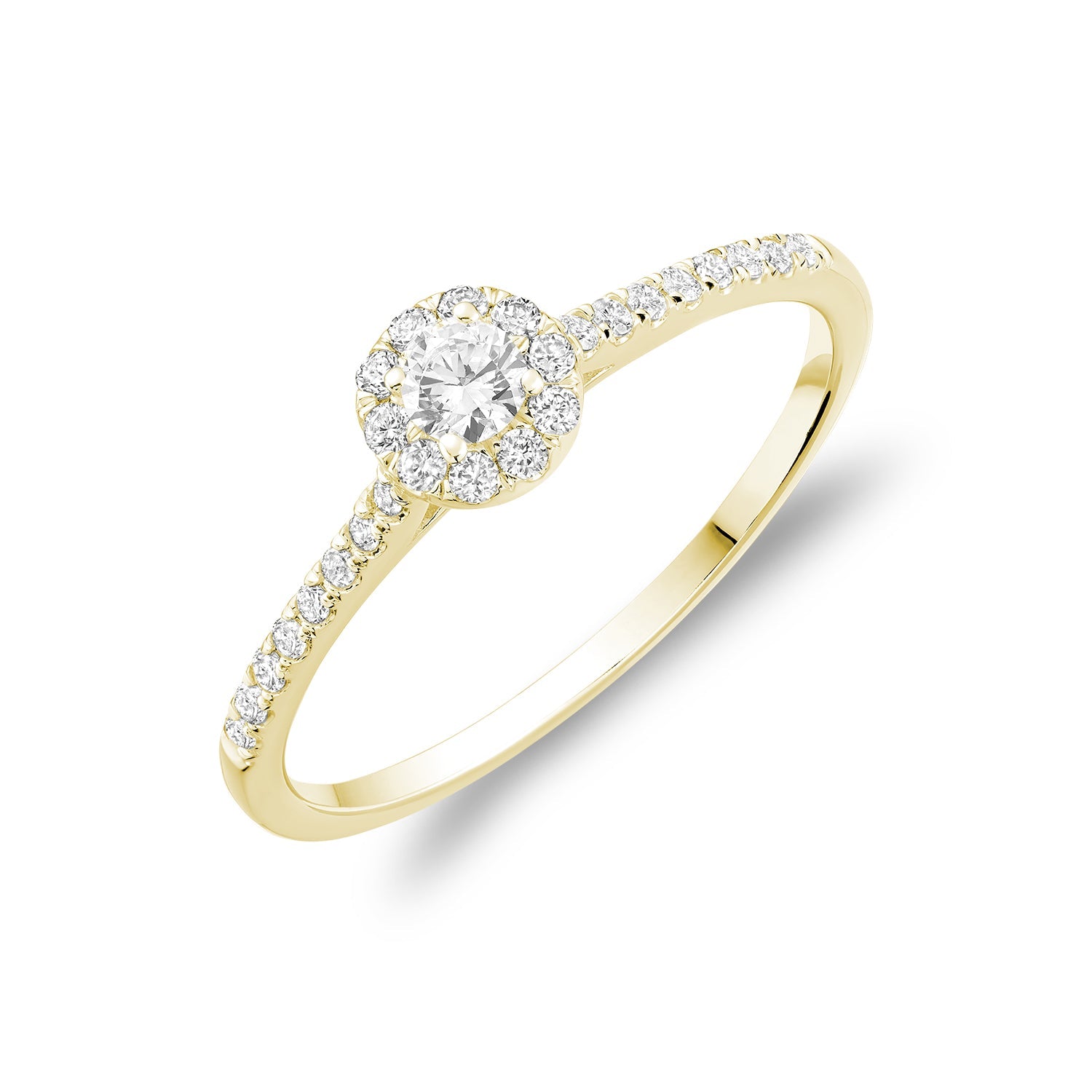 Round Diamond Halo Engagement Ring - RNB Jewellery