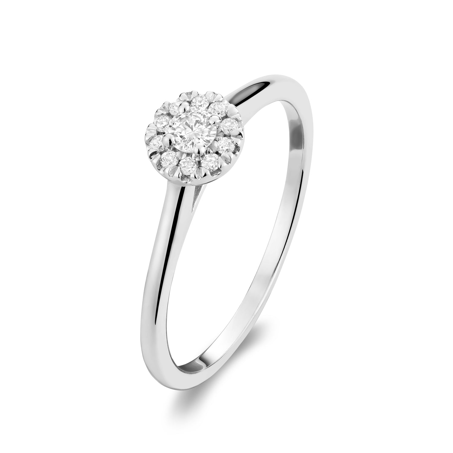 Round Diamond Halo Engagement Ring - RNB Jewellery