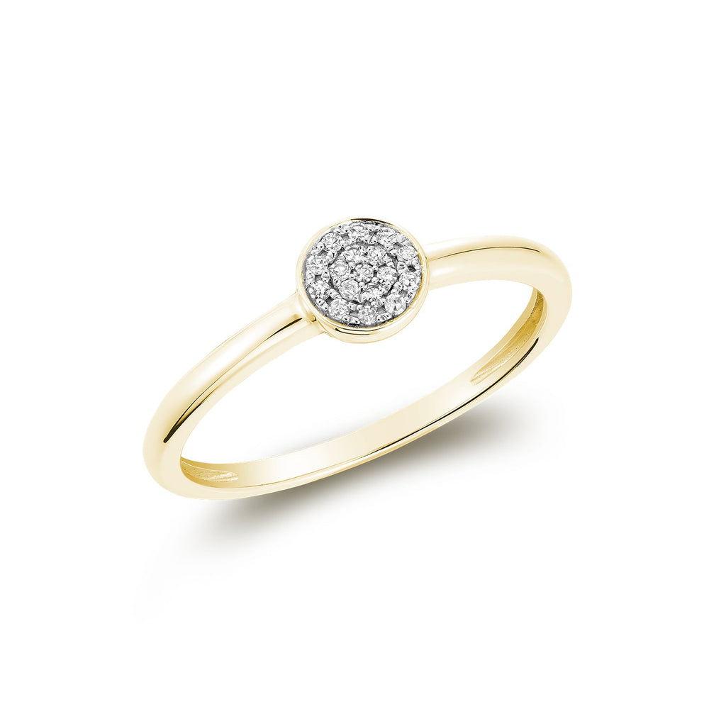 Round Pave Diamond Ring - RNB Jewellery