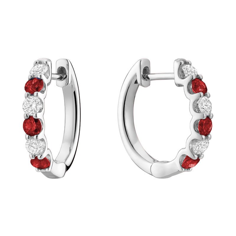 RUBY & DIAMOND EARRINGS - RNB Jewellery