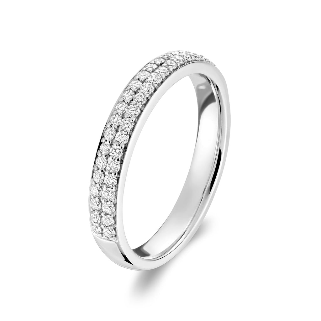 Semi Eternity Pave Diamond Ring - RNB Jewellery