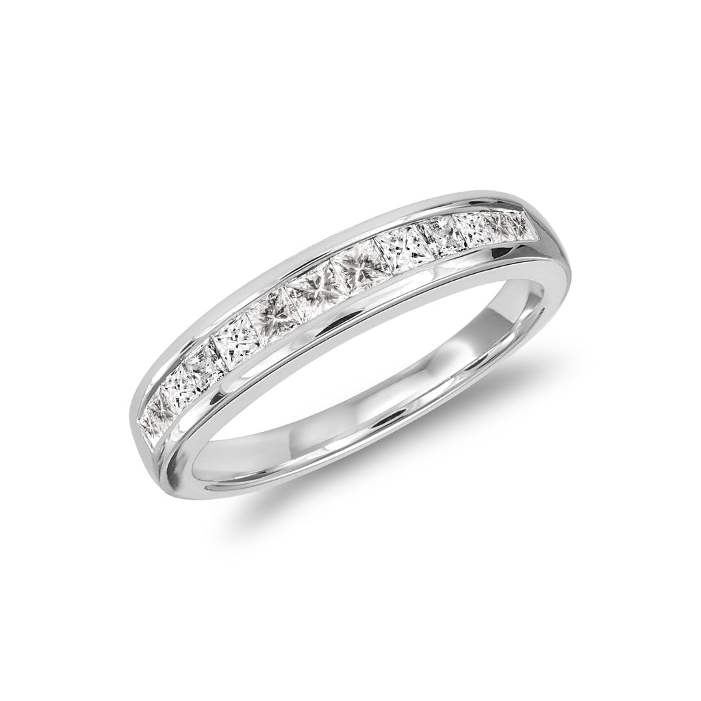 Semi Eternity Princess Channel Diamond Ring - RNB Jewellery