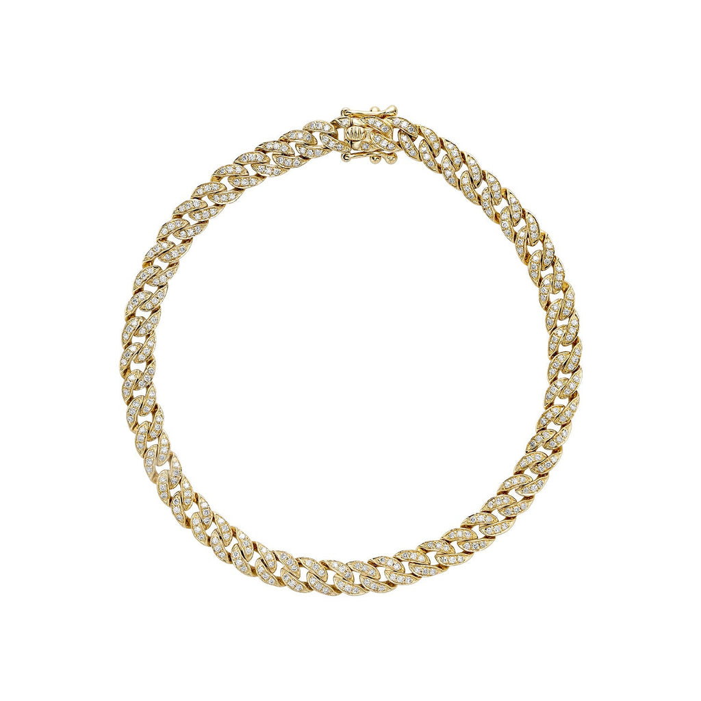 Small Diamond Cuban Link Bracelet - RNB Jewellery