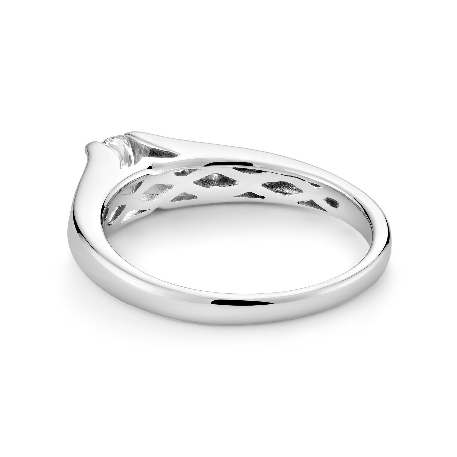 Solitaire Channel Set Diamond Engagement Ring - RNB Jewellery