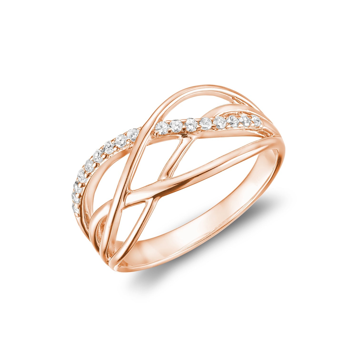 Split Waves Diamond Ring - RNB Jewellery