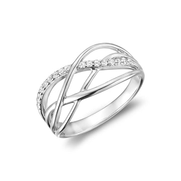Split Waves Diamond Ring - RNB Jewellery