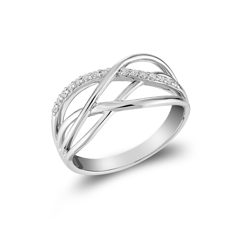 Split Waves Diamond Ring - RNB Jewellery