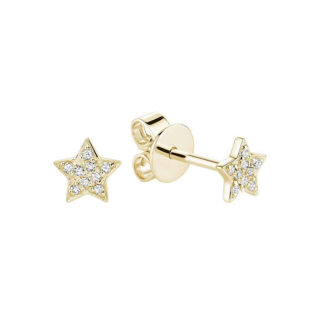Star Diamond Stud Earrings - RNB Jewellery