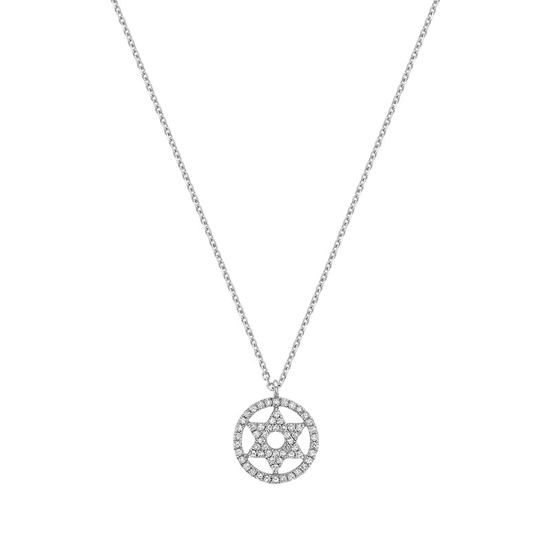 Star Of David Diamond Pendant - RNB Jewellery