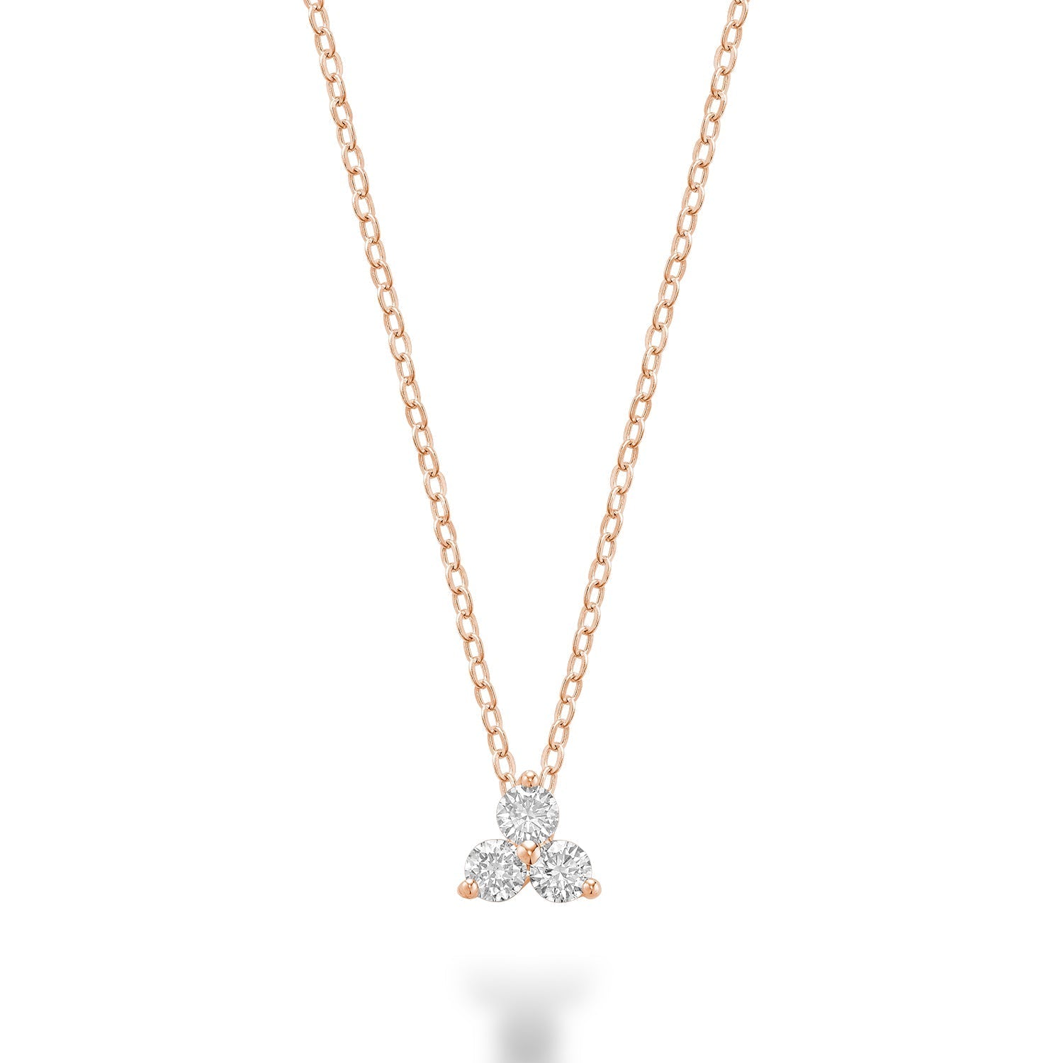 Three Stone Diamond Pendant - RNB Jewellery