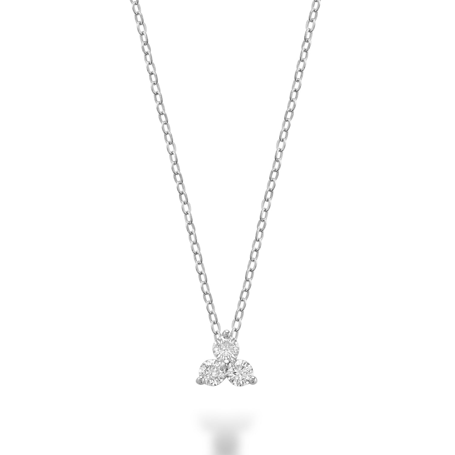 Three Stone Diamond Pendant - RNB Jewellery